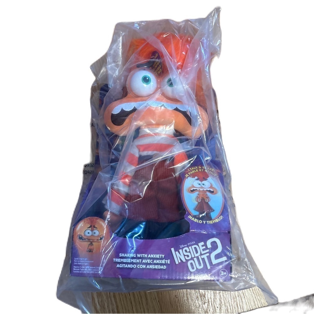 2024 Disney INSIDE OUT 2 Movie 12" SHAKING WITH ANXIETY DOLL I Talk & Shake
